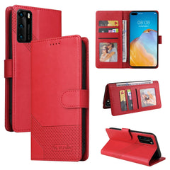 GQUTROBE Skin Feel Magnetic Leather Phone Case, For Huawei P40 Lite, For Huawei P40 Pro, For Huawei P Smart 2019, For Huawei P Smart Z
