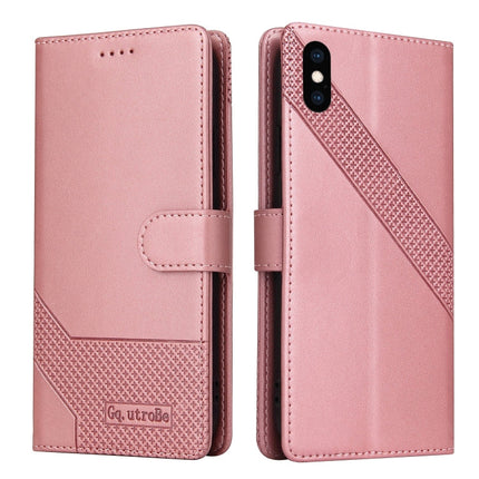 GQUTROBE Skin Feel Magnetic Leather Phone Case, For iPhone XS / X, For iPhone SE 2022 / SE 2020 / 8 / 7, For iPhone 8 Plus / 7 Plus