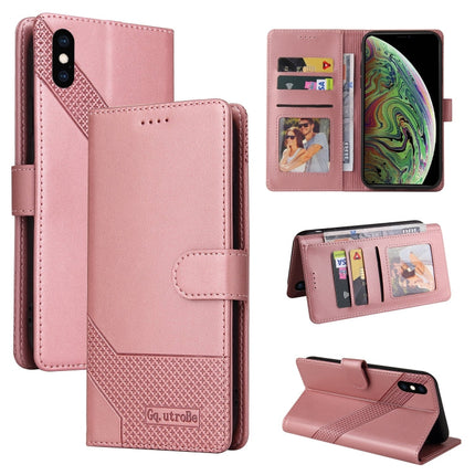GQUTROBE Skin Feel Magnetic Leather Phone Case, For iPhone XS / X, For iPhone SE 2022 / SE 2020 / 8 / 7, For iPhone 8 Plus / 7 Plus
