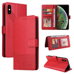 GQUTROBE Skin Feel Magnetic Leather Phone Case, For iPhone XS / X, For iPhone SE 2022 / SE 2020 / 8 / 7, For iPhone 8 Plus / 7 Plus