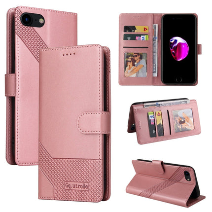 GQUTROBE Skin Feel Magnetic Leather Phone Case, For iPhone XS / X, For iPhone SE 2022 / SE 2020 / 8 / 7, For iPhone 8 Plus / 7 Plus