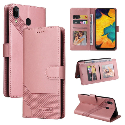GQUTROBE Skin Feel Magnetic Leather Phone Case, For Samsung Galaxy A20 / A30, For Samsung Galaxy A20e, For Samsung Galaxy A20s, For Samsung Galaxy A21s