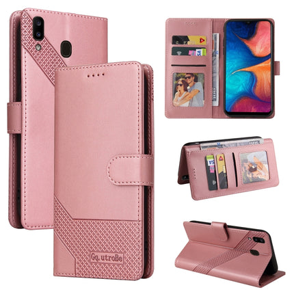 GQUTROBE Skin Feel Magnetic Leather Phone Case, For Samsung Galaxy A20 / A30, For Samsung Galaxy A20e, For Samsung Galaxy A20s, For Samsung Galaxy A21s