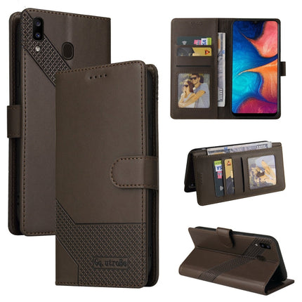 GQUTROBE Skin Feel Magnetic Leather Phone Case, For Samsung Galaxy A20 / A30, For Samsung Galaxy A20e, For Samsung Galaxy A20s, For Samsung Galaxy A21s
