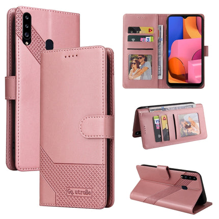 GQUTROBE Skin Feel Magnetic Leather Phone Case, For Samsung Galaxy A20 / A30, For Samsung Galaxy A20e, For Samsung Galaxy A20s, For Samsung Galaxy A21s