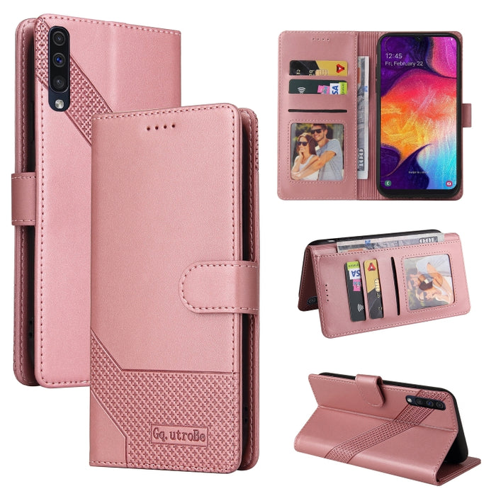 GQUTROBE Skin Feel Magnetic Leather Phone Case, For Samsung Galaxy A50, For Samsung Galaxy A51 4G, For Samsung Galaxy A51 5G, For Samsung Galaxy A52 5G / 4G