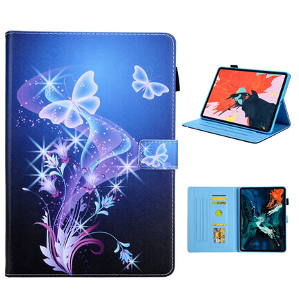 For iPad Pro 11 (2020) & (2018) Painted Pattern Tablet PC Protective Leather Case with Bracket & Card Slot & Photo Holder, Beach, Fantasy Butterfly, Beautiful Bubbles, Never Stop, Beautiful Starry Sky, Two Black Cats, Sparkling Sand, Golden Butterfly��...