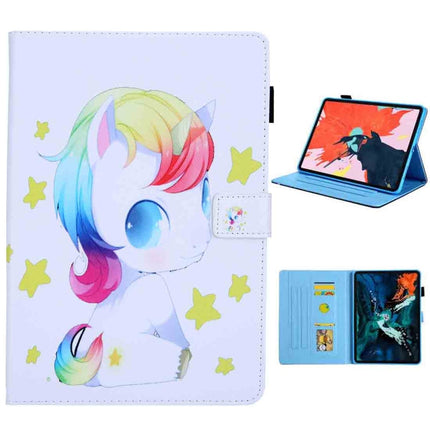 For iPad Pro 11 (2020) & (2018) Painted Pattern Tablet PC Protective Leather Case with Bracket & Card Slot & Photo Holder, Beach, Fantasy Butterfly, Beautiful Bubbles, Never Stop, Beautiful Starry Sky, Two Black Cats, Sparkling Sand, Golden Butterfly��...