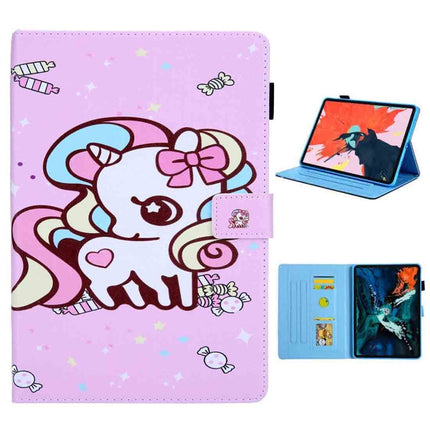 For iPad Pro 11 (2020) & (2018) Painted Pattern Tablet PC Protective Leather Case with Bracket & Card Slot & Photo Holder, Beach, Fantasy Butterfly, Beautiful Bubbles, Never Stop, Beautiful Starry Sky, Two Black Cats, Sparkling Sand, Golden Butterfly��...