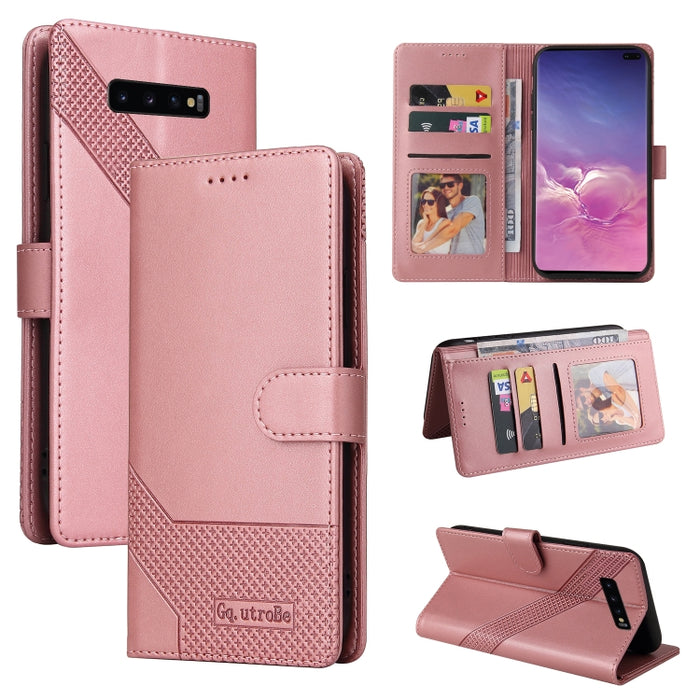 GQUTROBE Skin Feel Magnetic Leather Phone Case, For Samsung Galaxy S10+, For Samsung Galaxy S20, For Samsung Galaxy S20+, For Samsung Galaxy S20 Ultra