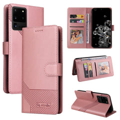 GQUTROBE Skin Feel Magnetic Leather Phone Case, For Samsung Galaxy S10+, For Samsung Galaxy S20, For Samsung Galaxy S20+, For Samsung Galaxy S20 Ultra