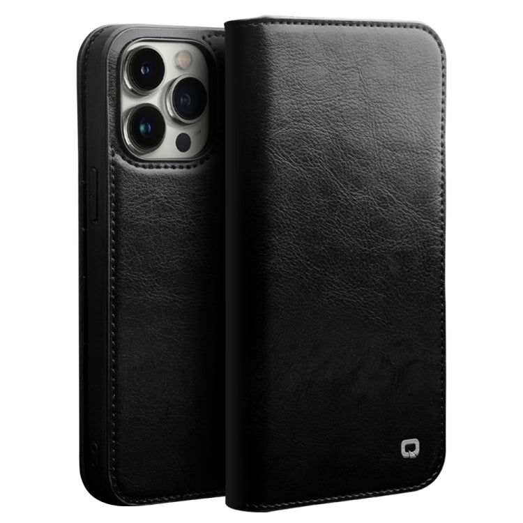 QIALINO Horizontal Flip Leather Phone Case, For iPhone 14, For iPhone 14 Plus, For iPhone 14 Pro, For iPhone 14 Pro Max