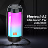 T&G TG643 Portable LED Light Waterproof Subwoofer Wireless Bluetooth Speaker