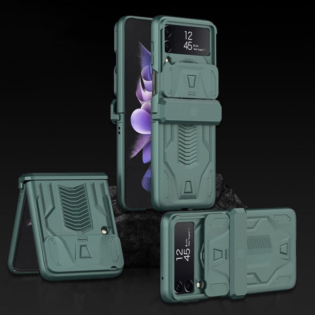 GKK Sliding Camshield Magnetic Armor Flip Phone Case, For Samsung Galaxy Z Flip4