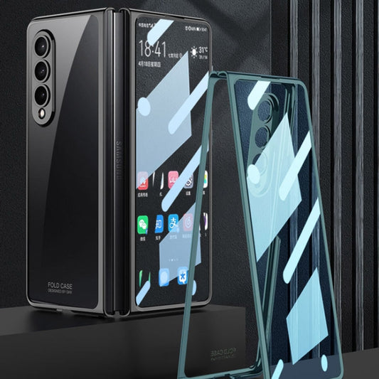 GKK Integrated Electroplating + Glass Full Coverage Phone Case, For Samsung Galaxy Z Fold4