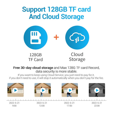 ESCAM QF300 3MP Smart WiFi IP Camera Support AI Humanoid Detection/Auto Tracking/Cloud Storage/Two-way Voice Night Vision