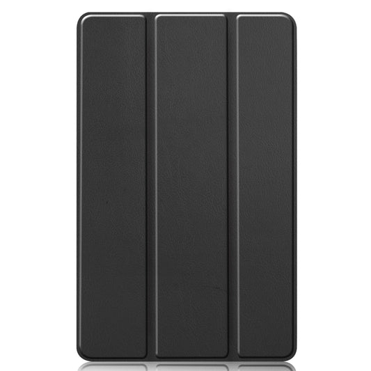 Custer Pattern Pure Color Horizontal Flip Leather Case with Three-folding Holder