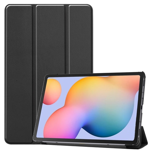 Custer Pattern Pure Color Horizontal Flip Leather Case with Three-folding Holder