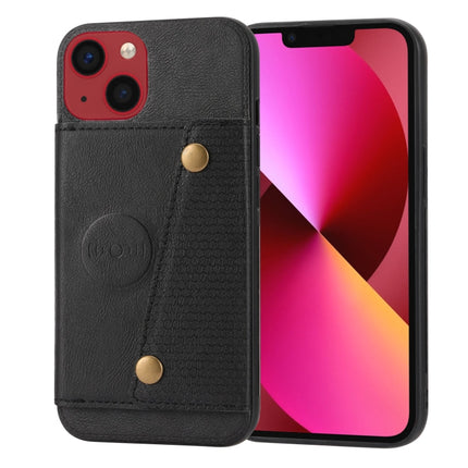 Double Buckle Card Slots PU+TPU Phone Case, For iPhone 14, For iPhone 14 Plus, For iPhone 14 Pro, For iPhone 14 Pro Max