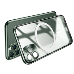 Frosted Metal Phone Case with Magnetic, For iPhone 11, For iPhone 11 Pro, For iPhone 11 Pro Max, For iPhone 12