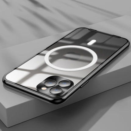 Frosted Metal Phone Case with Magnetic, For iPhone 11 Pro, For iPhone 12, For iPhone 12 Pro, For iPhone 12 Pro Max, For iPhone 13, For iPhone 13 Pro