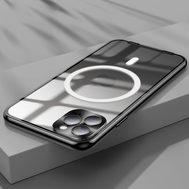 Frosted Metal Phone Case with Magnetic, For iPhone 11 Pro, For iPhone 12, For iPhone 12 Pro, For iPhone 12 Pro Max, For iPhone 13, For iPhone 13 Pro