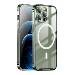 Frosted Metal Phone Case with Magnetic, For iPhone 12 Pro, For iPhone 12 Pro Max, For iPhone 13, For iPhone 13 Pro