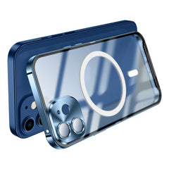 Frosted Metal Phone Case with Magnetic, For iPhone 12 Pro, For iPhone 12 Pro Max, For iPhone 13, For iPhone 13 Pro