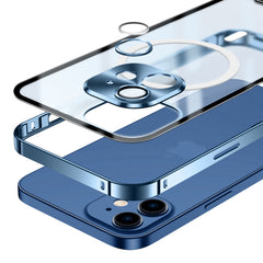 Frosted Metal Phone Case with Magnetic, For iPhone 12 Pro, For iPhone 12 Pro Max, For iPhone 13, For iPhone 13 Pro