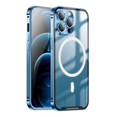 Frosted Metal Phone Case with Magnetic, For iPhone 12 Pro, For iPhone 12 Pro Max, For iPhone 13, For iPhone 13 Pro
