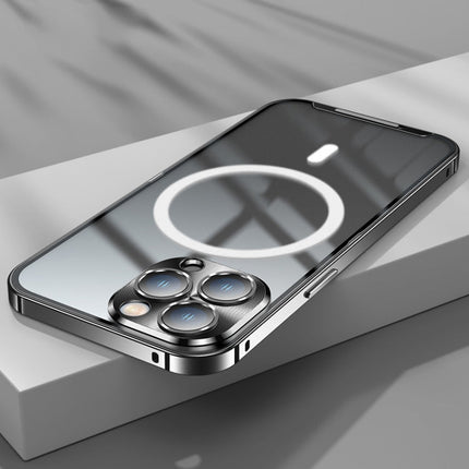 Frosted Metal Phone Case with Magnetic, For iPhone 13 Pro Max, For iPhone 14, For iPhone 14 Plus, For iPhone 14 Pro, For iPhone 14 Pro Max