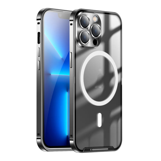 Frosted Metal Phone Case with Magnetic, For iPhone 13 Pro Max, For iPhone 14, For iPhone 14 Plus, For iPhone 14 Pro
