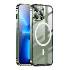 Frosted Metal Phone Case with Magnetic, For iPhone 13 Pro Max, For iPhone 14, For iPhone 14 Plus, For iPhone 14 Pro