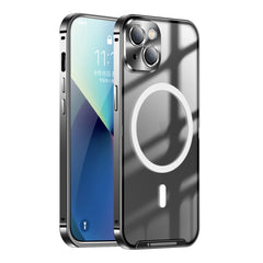 Frosted Metal Phone Case with Magnetic, For iPhone 13 Pro Max, For iPhone 14, For iPhone 14 Plus, For iPhone 14 Pro