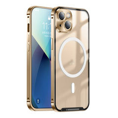 Frosted Metal Phone Case with Magnetic, For iPhone 13 Pro Max, For iPhone 14, For iPhone 14 Plus, For iPhone 14 Pro