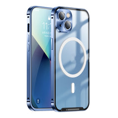 Frosted Metal Phone Case with Magnetic, For iPhone 13 Pro Max, For iPhone 14, For iPhone 14 Plus, For iPhone 14 Pro