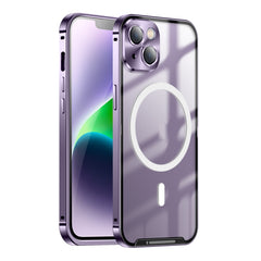 Frosted Metal Phone Case with Magnetic, For iPhone 13 Pro Max, For iPhone 14, For iPhone 14 Plus, For iPhone 14 Pro