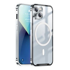 Frosted Metal Phone Case with Magnetic, For iPhone 13 Pro Max, For iPhone 14, For iPhone 14 Plus, For iPhone 14 Pro