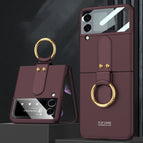 For Samsung Galaxy Z Flip4 / Wine Red