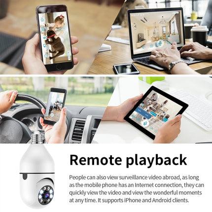 A6 2MP HD Light Bulb WiFi Camera Support Motion Detection/Two-way Audio/Night Vision/TF Card, Without Memory Card