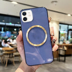 For iPhone 11 / Transparent Dark Blue