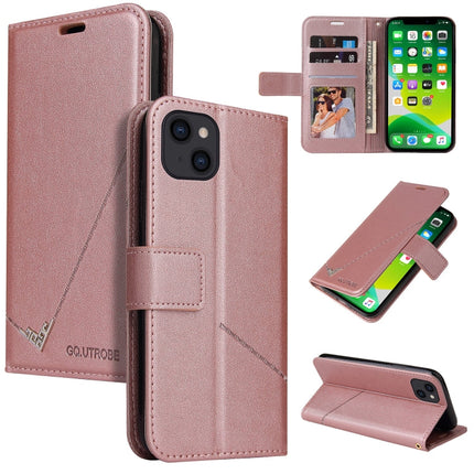 GQUTROBE Right Angle Leather Phone Case, For iPhone 13, For iPhone 13 mini, For iPhone 13 Pro, For iPhone 13 Pro Max