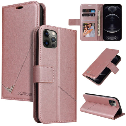 GQUTROBE Right Angle Leather Phone Case, For iPhone 12 mini, For iPhone 12 Pro, For iPhone 12 Pro Max, For iPhone 11