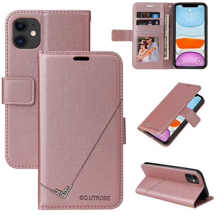 GQUTROBE Right Angle Leather Phone Case, For iPhone 12 mini, For iPhone 12 Pro, For iPhone 12 Pro Max, For iPhone 11