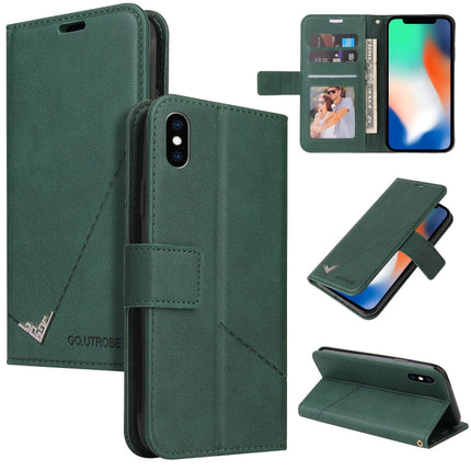 GQUTROBE Right Angle Leather Phone Case, For iPhone 11 Pro, For iPhone 11 Pro Max, For iPhone X / XS, For iPhone XR