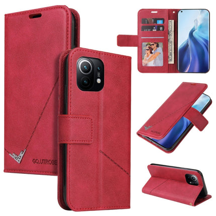 GQUTROBE Right Angle Leather Phone Case