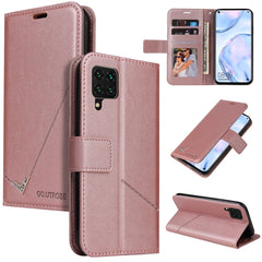 GQUTROBE Right Angle Leather Phone Case, For Huawei P40, For Huawei P40 Lite, For Huawei P40 Pro, Huawei P smart 2021