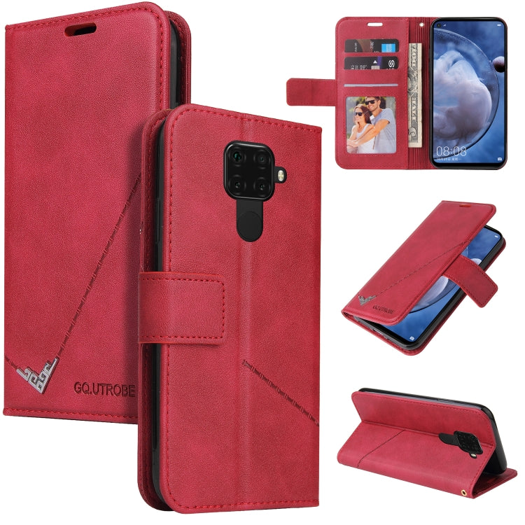 GQUTROBE Right Angle Leather Phone Case, For Huawei Mate 30 Lite, For Huawei Mate 30 Pro, For Huawei Mate 20 Pro, For Huawei P30