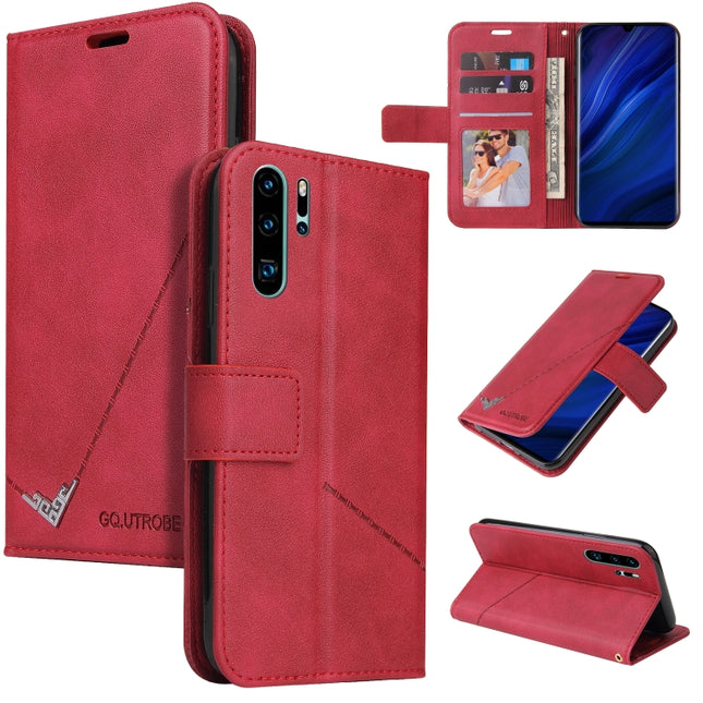 GQUTROBE Right Angle Leather Phone Case, For Huawei P30 Pro, For Huawei P20 Lite, For Huawei P20 Pro, For Huawei Y7p