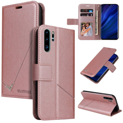 GQUTROBE Right Angle Leather Phone Case, For Huawei P30 Pro, For Huawei P20 Lite, For Huawei P20 Pro, For Huawei Y7p